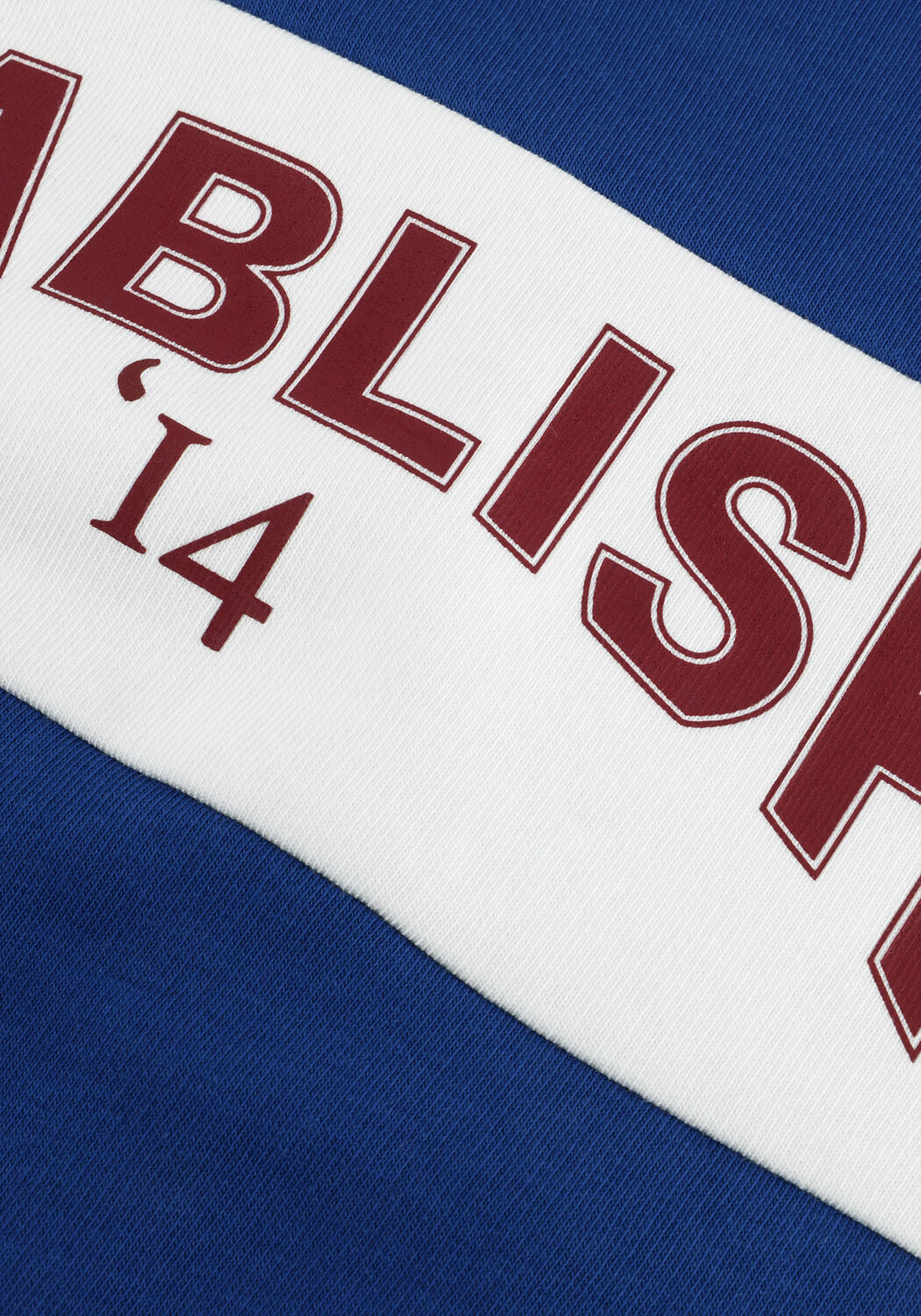 ALIX THE LABEL Chandail LADIES KNITTED LOGO TAPE SWEATER en bleu - large