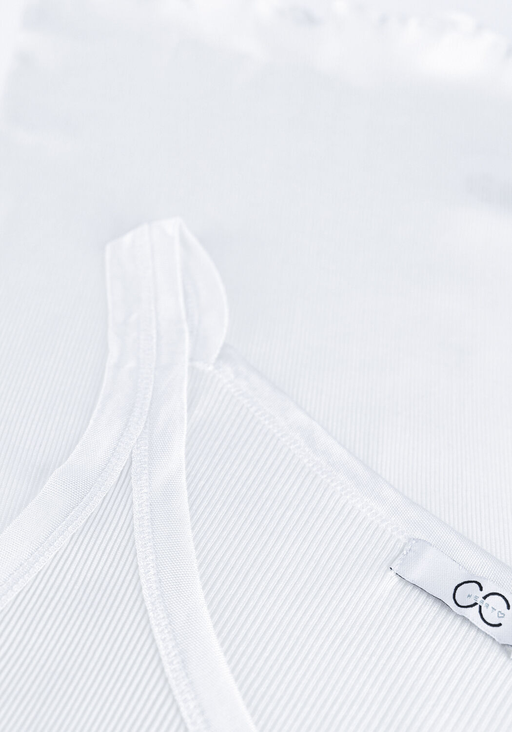 CC HEART Haut SILK CAMISOLE en blanc - large
