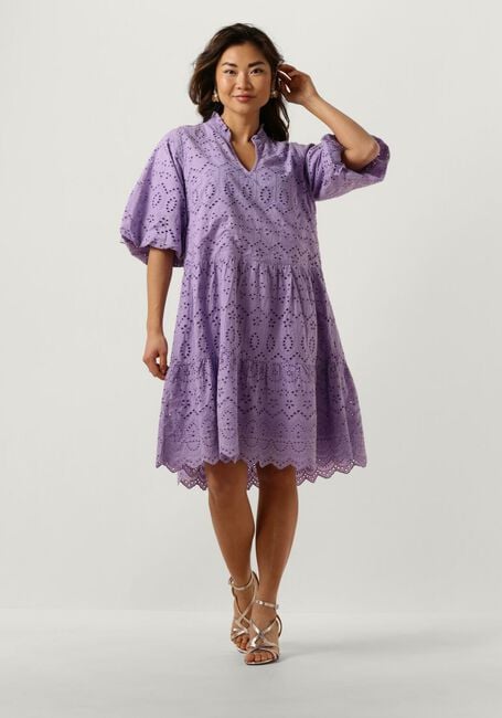 NOTRE-V Mini robe NV-DONNA DRESS BRODERIE ANGLAISE DRESS Lilas - large