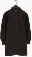 SCOTCH & SODA Mini robe ZIPPED NECK SWEAT DRESS WITH PUFFED SLEEVES en noir