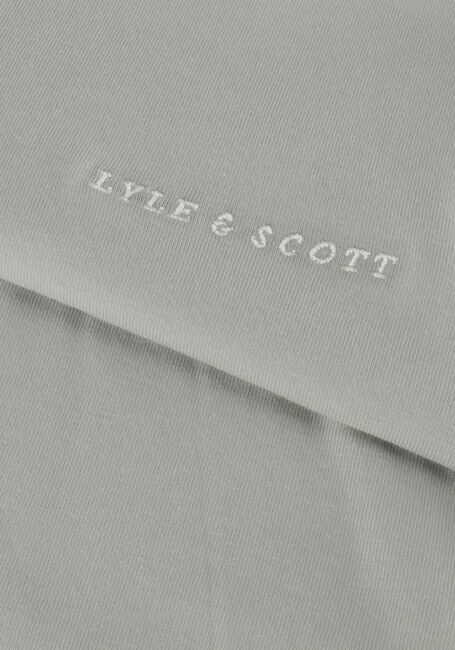 Grijze LYLE & SCOTT T-shirt SCRIPT EMBROIDERED T-SHIRT - large