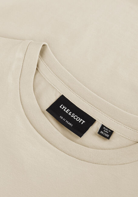 LYLE & SCOTT T-shirt SCRIPT EMBROIDERED T-SHRIT en beige - large