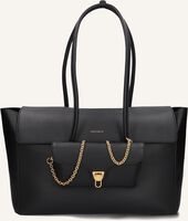 Zwarte COCCINELLE Handtas DOUBLE BEAT - medium