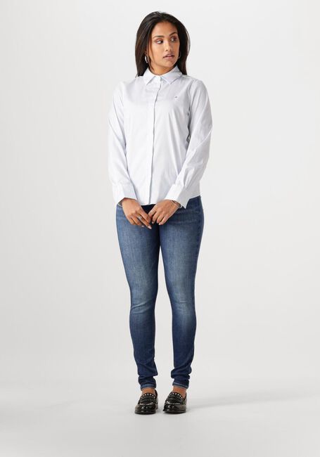 Blauwe TOMMY HILFIGER  ESS POPLIN REGULAR SHIRT - large