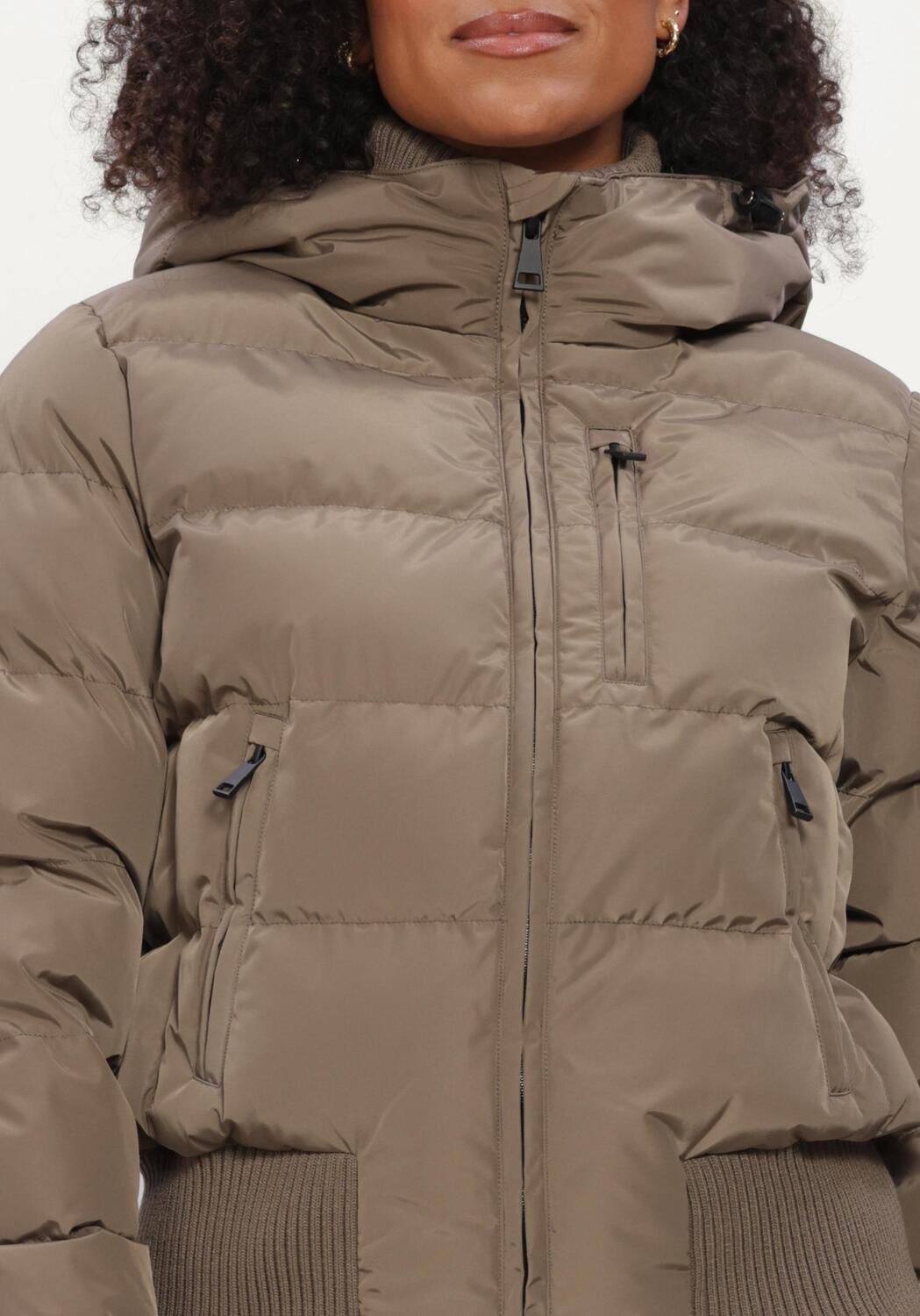 AIRFORCE Veste matelass&eacute; TATE BOMBER en taupe - large