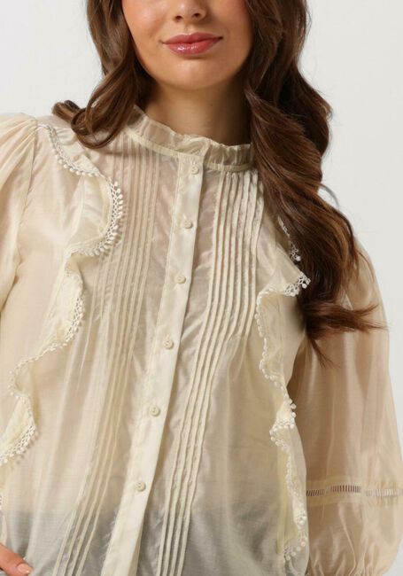 LOLLYS LAUNDRY VIDALL SHIRT 3/4 Blouses Écru - large