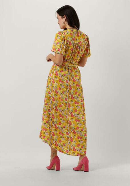 POM AMSTERDAM Robe midi DRESS 7307 en jaune - large
