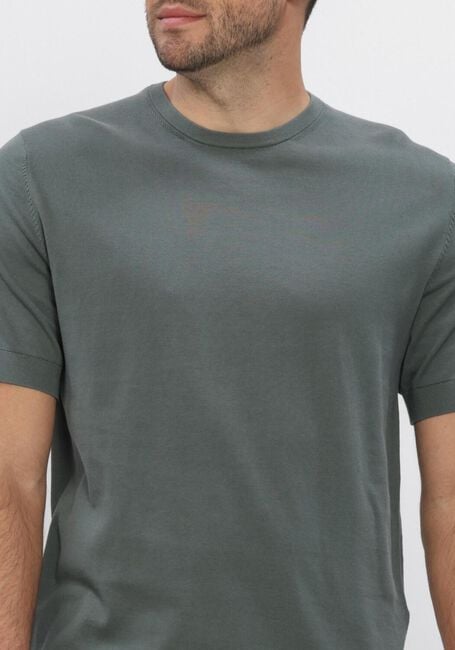 SELECTED MEN SLHTORINO SS KNIT CREW NECK  NOOS Polos & T-Shirts en vert - large