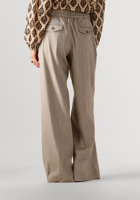SUMMUM Pantalon TROUSERS WIDE LINEN BLEND TWILL en beige - large