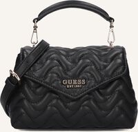 Zwarte GUESS Handtas MELISANDRA MINI TP HNDLE FLAP - medium