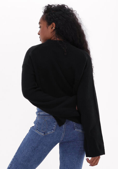 CALVIN KLEIN Pull FLUFFY WIDE OPEN SLEEVES SWEATER en noir - large