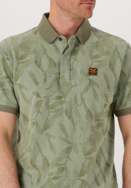 Groene PME LEGEND Polo TWO TONE PIQUE PRINTED - large