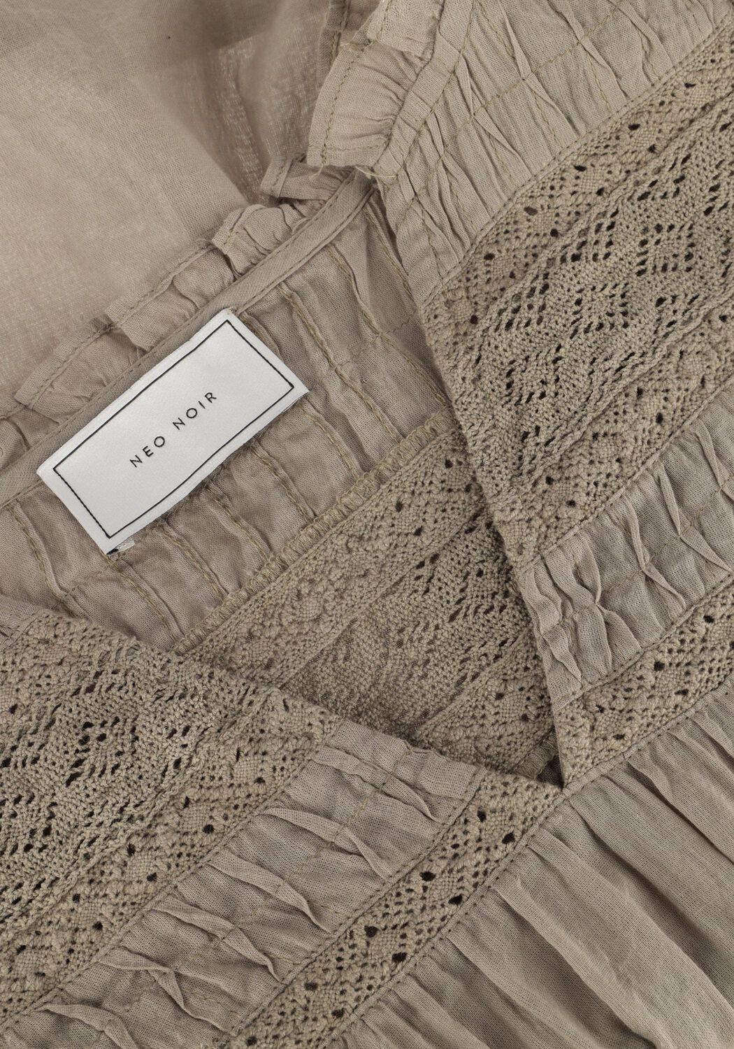 Groene NEO NOIR  SIAMA S VOILE BLOUSE - large