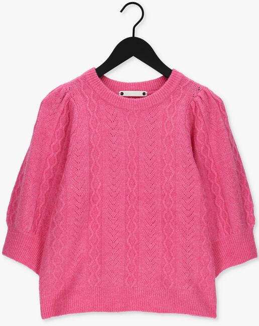 CO'COUTURE Pull PIXIE POINTELLE KNIT en rose - large