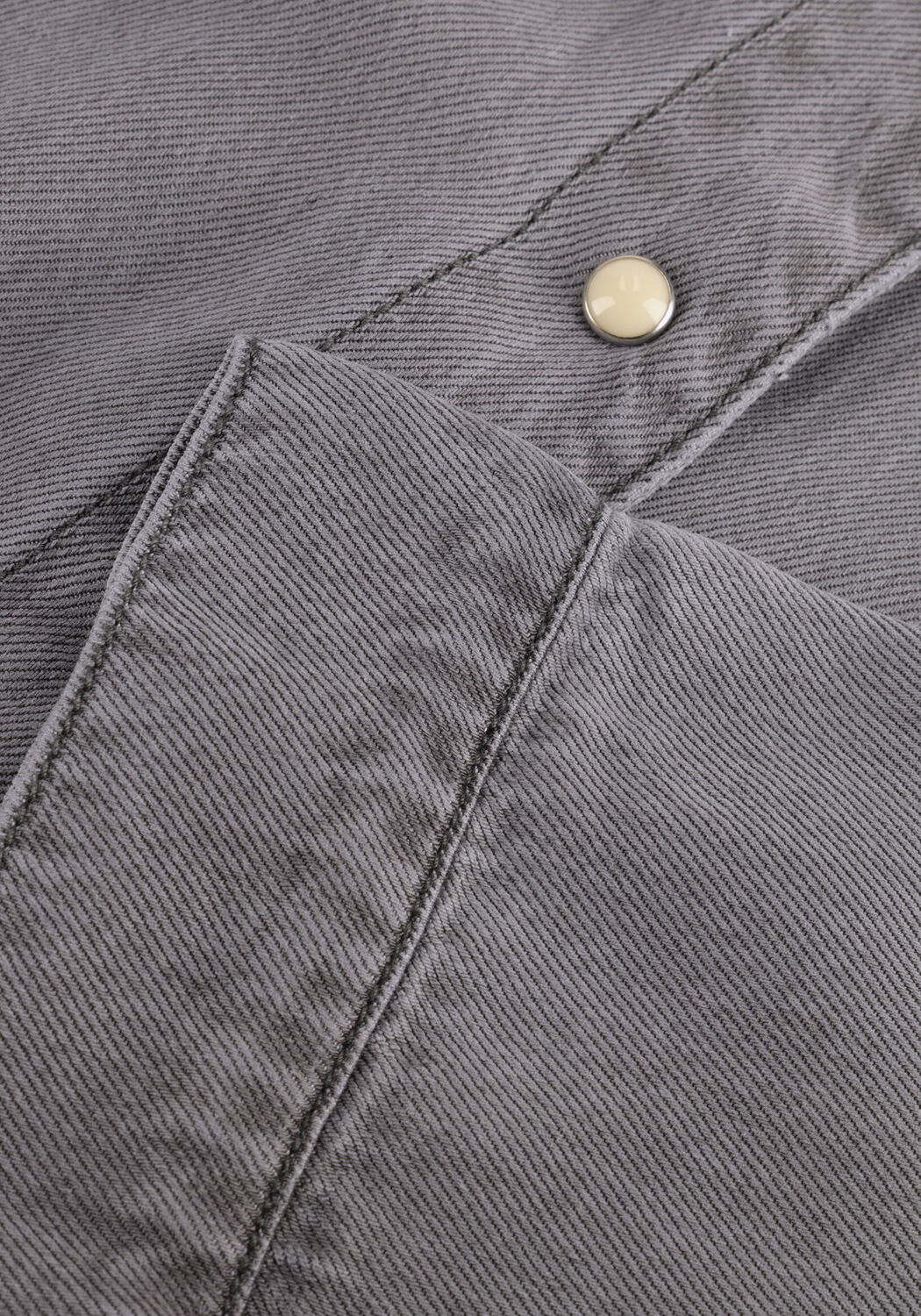 OBJECT OBJFRAME 2/4 RE DENIM TOP Blouses en gris - large