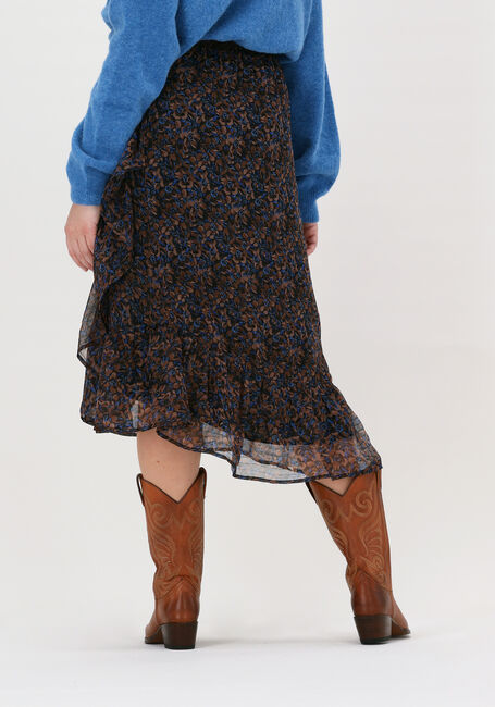 NEO NOIR Jupe midi TARA DARK BLOSSOM SKIRT en marron - large