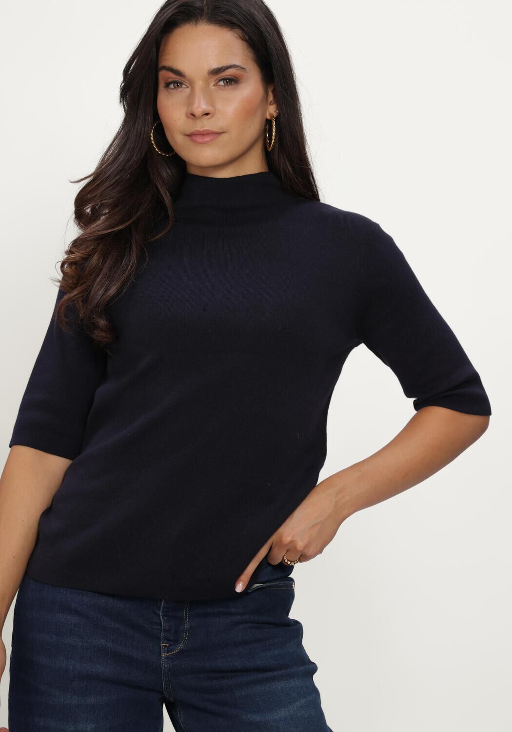 KNIT-TED MOLLY PULLOVER Pulls & Gilets en bleu - large