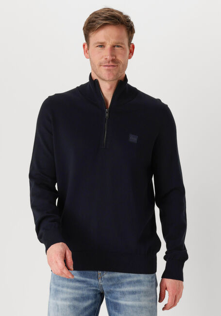 BOSS ORANGE Pull KANOBIX_S Bleu foncé - large