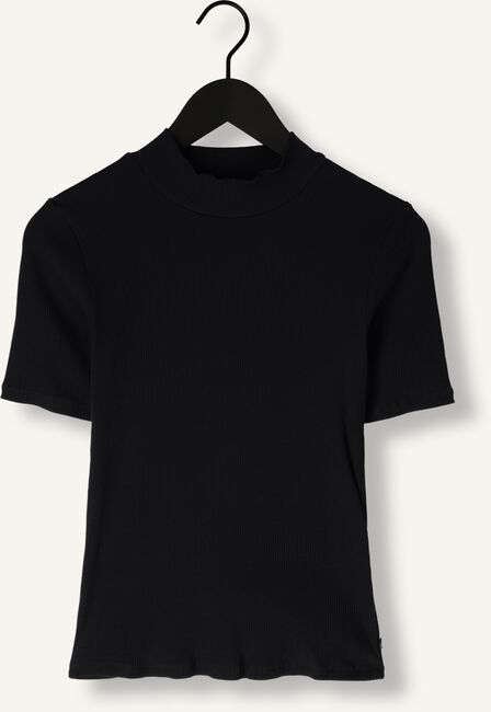 Zwarte SCOTCH & SODA Top MOCK NECK RIBBED SLIM-FIT TOP Zwarte SCOTCH & SODA Top MOCK NECK RIBBED SLIM-FIT TOP - large