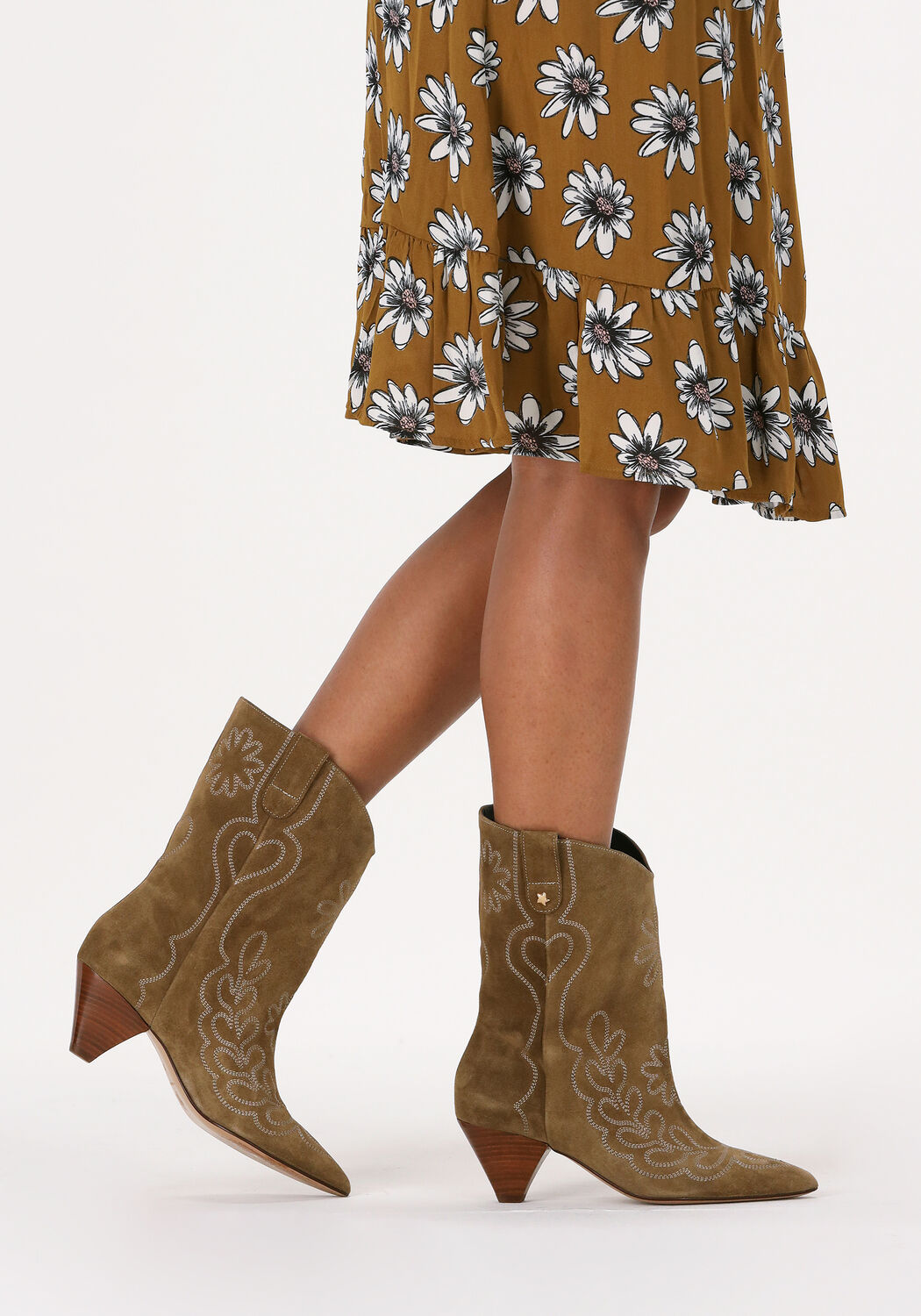 Groene FABIENNE CHAPOT Cowboylaarzen JOSIE BOOTS | Omoda