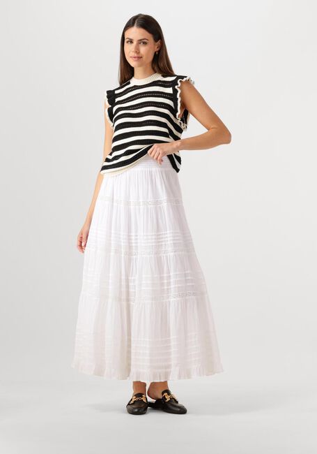 NEO NOIR Jupe maxi FELICIA S VOILET SKIRT en blanc - large