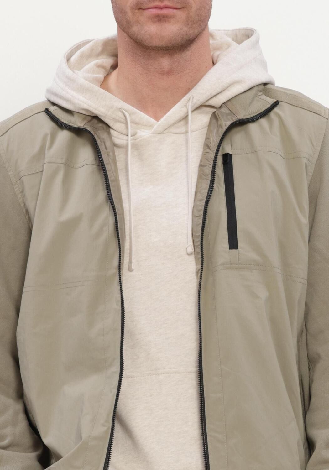 Groene PME LEGEND Jack SHORT JACKET SINGLE JERSEY TERRY NYLON MIX HB - large