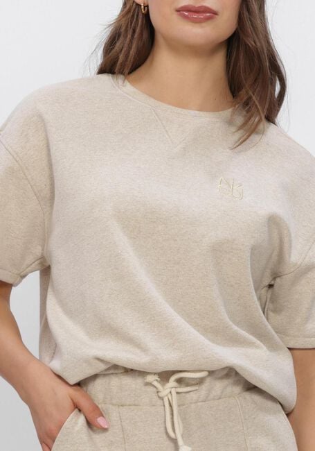 Zand NUKUS Trui ROOS PULLOVER LUREX - large