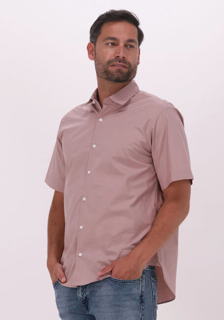 SELECTED HOMME Chemise décontracté SLHRELAXBARON SHIRT SS MIX W FAAWN en rose - large