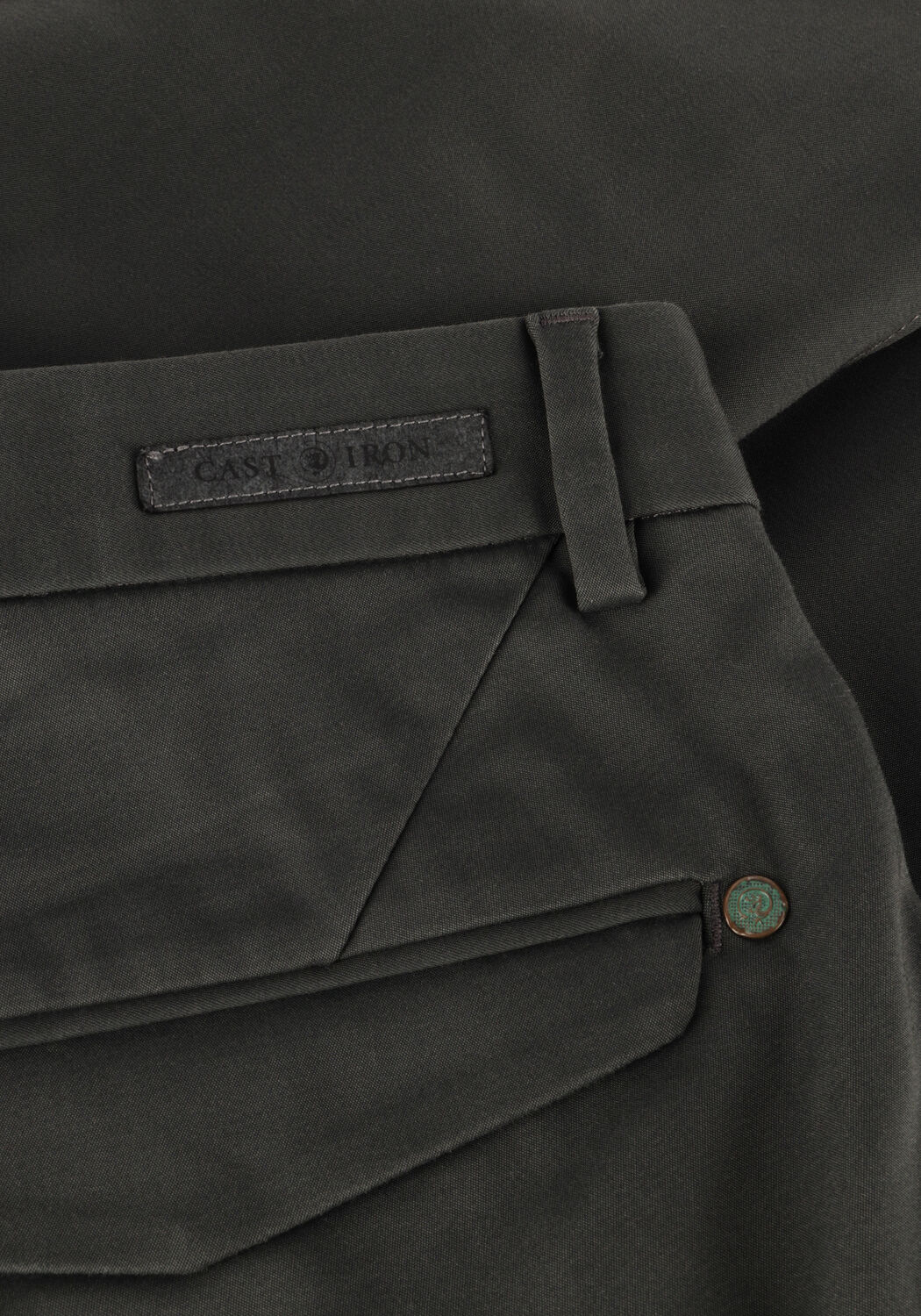 Olijf CAST IRON Korte broek RISER SHORTS COMFORT STRETCH - large