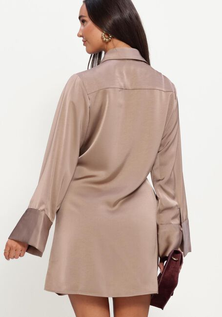 NEO NOIR Mini robe BIRIA HEAVY SATEEN DRESS en taupe - large