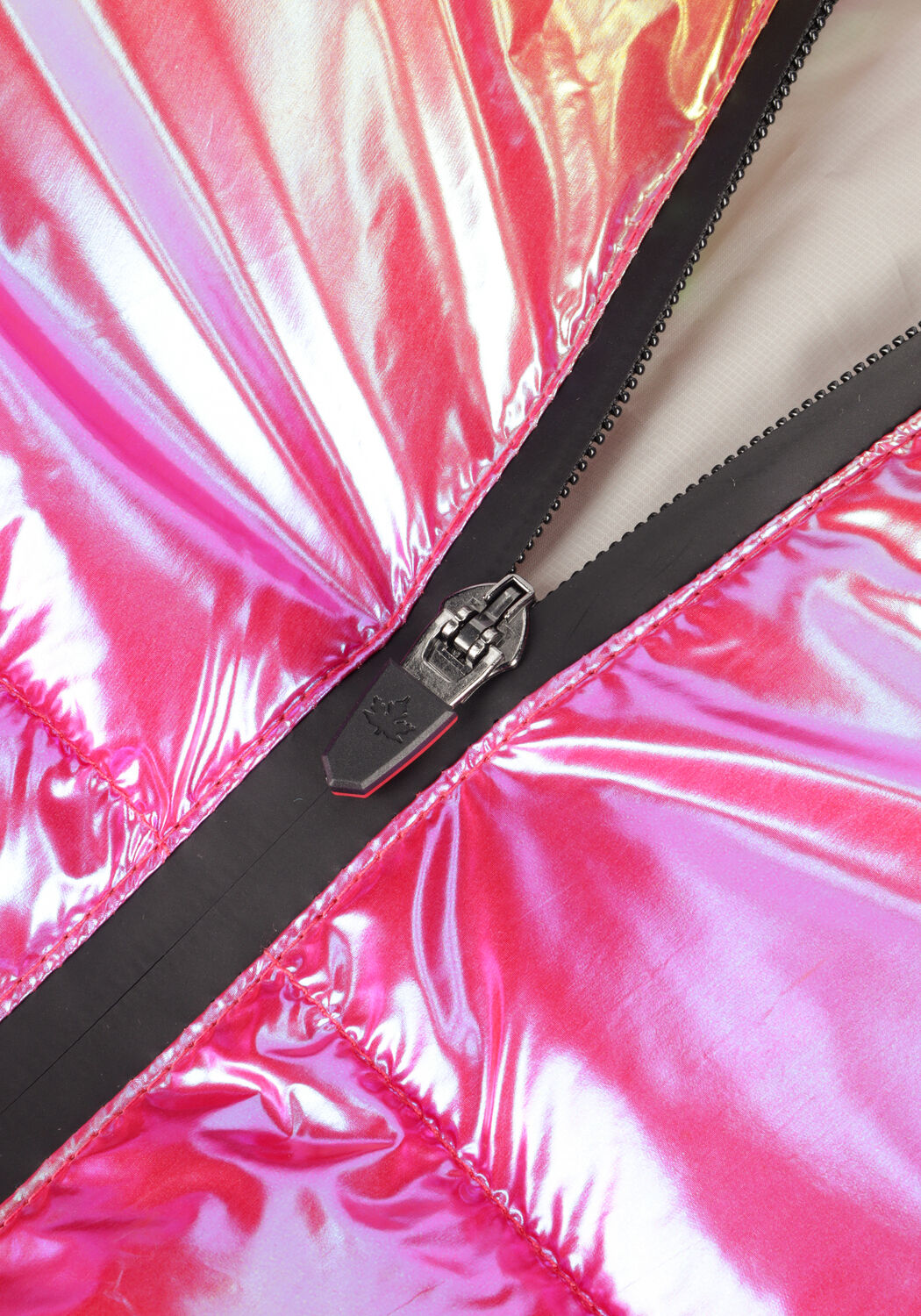 CANADIAN Veste matelass&eacute; RECLYLED SHINY GLOW en rose - large