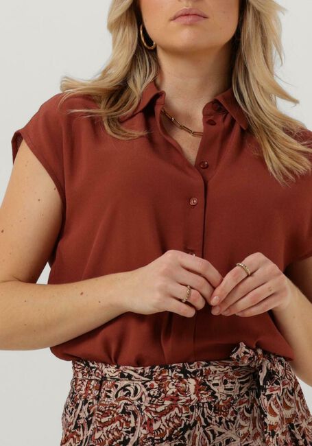 BY-BAR Haut KIEK VISCOSE TOP en rouge - large