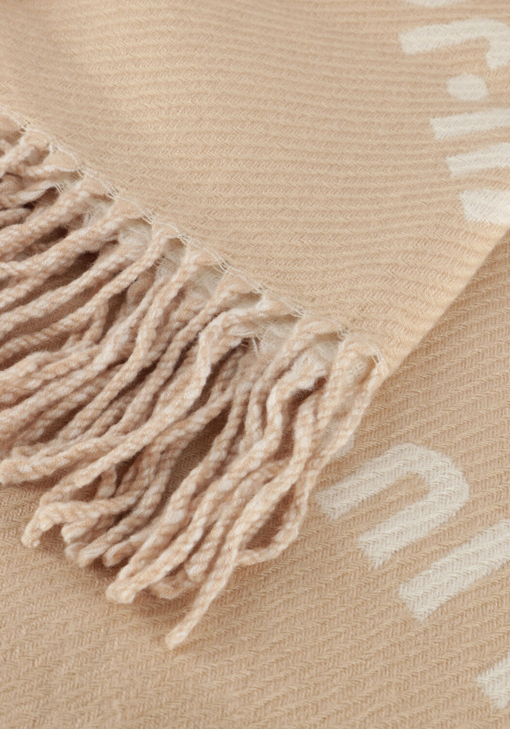 LIU JO PONCHO LOGO MAXI ROMBO Foulard en beige - large