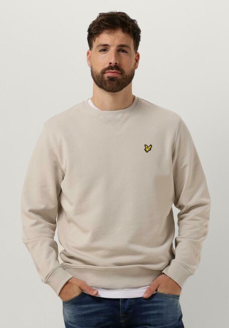 Beige LYLE & SCOTT Trui CREW NECK SWEATSHIRT - large