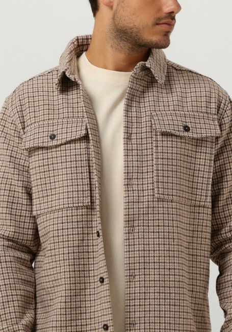 PUREWHITE Surchemise HERITAGE PATTERN OVERSHIRT WITH TWO CHEST POCKETS en marron - large