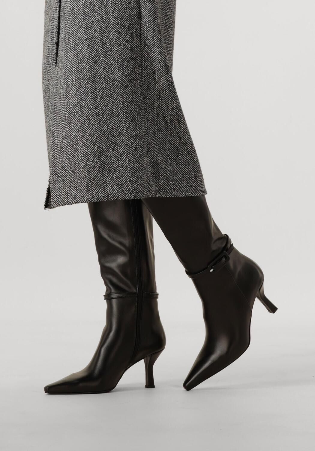 STEFANO LAURAN Bottes hautes PENNY3 en noir - large