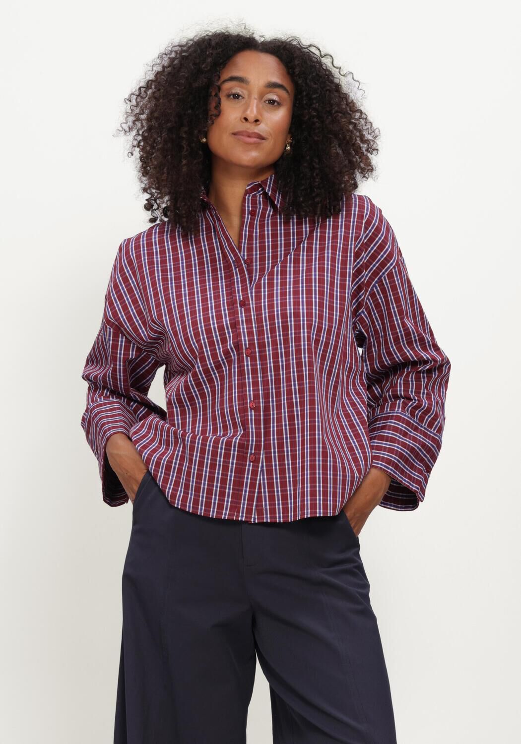 Rode CO'COUTURE  RENEECC CHECK CUFF SHIRT - large