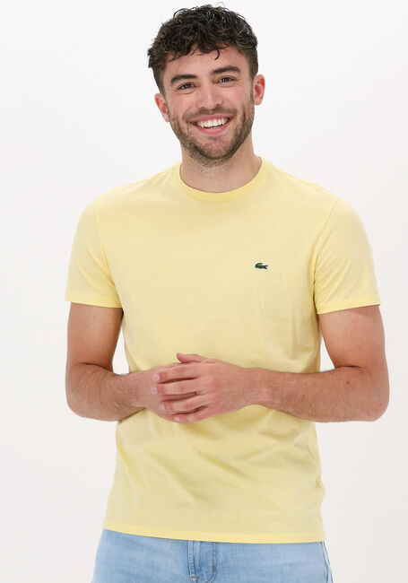 LACOSTE T-shirt 1HT1 MENS TEE-SHIRT 12 en jaune - large