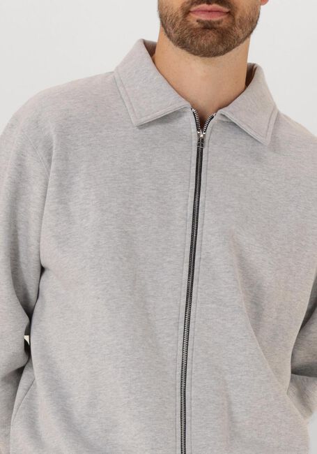 WOODBIRD Col roulé WBTOM FULL ZIP POLO Gris clair - large