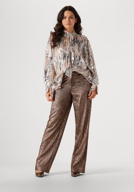 AMAYA AMSTERDAM GLITTER BLOUSE Blouses en argent - large