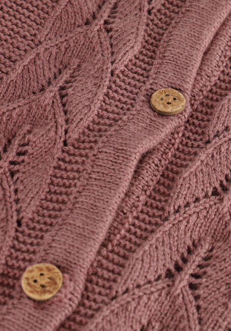 LIL' ATELIER Gilet NBFDORA LOOSE KNIT CARD en rose - large