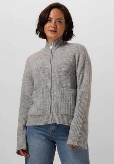MSCH COPENHAGEN Gilet MSCHLEDIONA HOPE ZIP CARDIGAN en gris - large