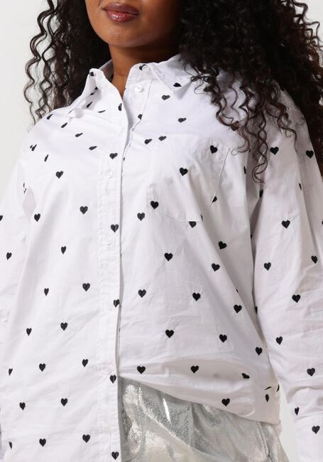 Witte CO'COUTURE  HEARTCC OVERSIZE SHIRT - large