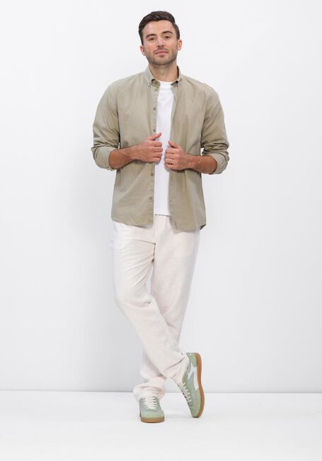 LES DEUX Chemise d&eacute;contract&eacute; KONRAD COTTON LINEN SHIRT en vert - large