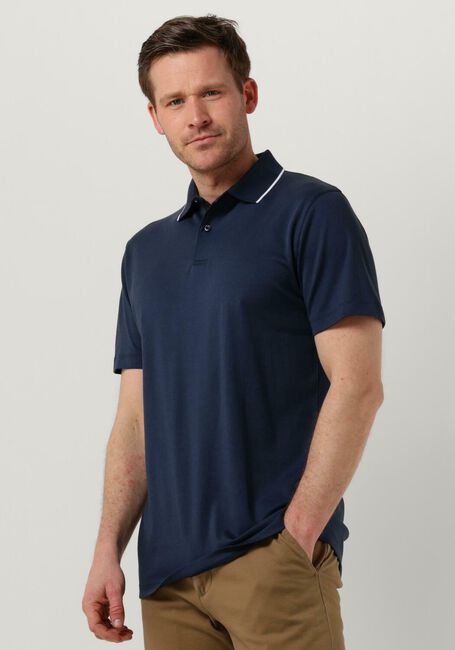 Donkerblauwe SELECTED HOMME Polo SLHLEROY COOLMAX SS POLO B - large