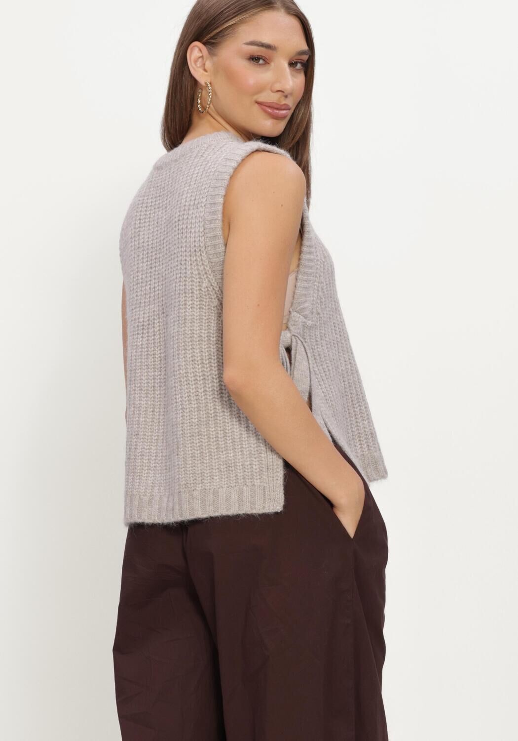 GRACE & MILA Pull PULLOVER en beige - large