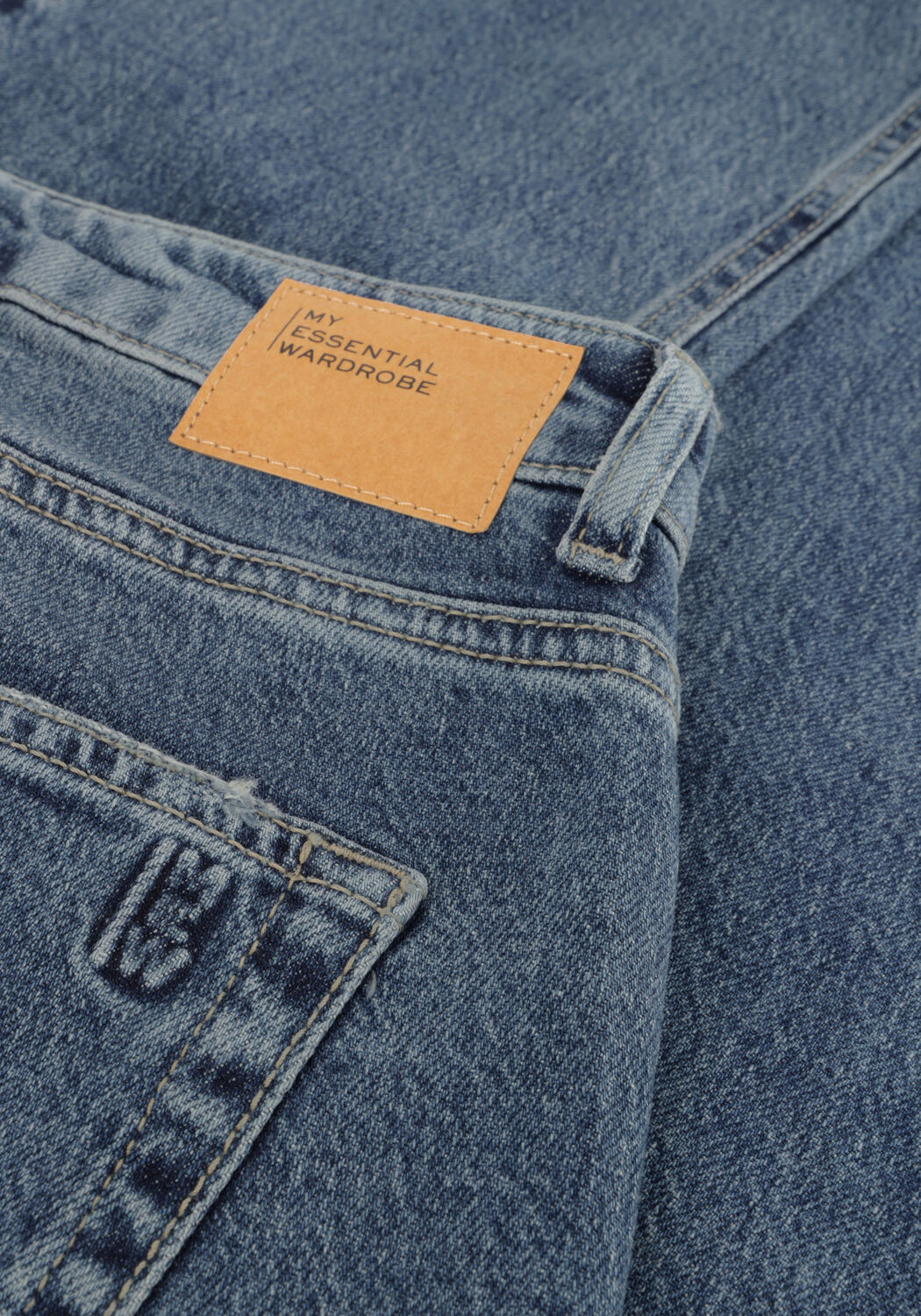 Blauwe MY ESSENTIAL WARDROBE Straight leg jeans TUSAMW 140 HIGH STRAIGHT Y - large