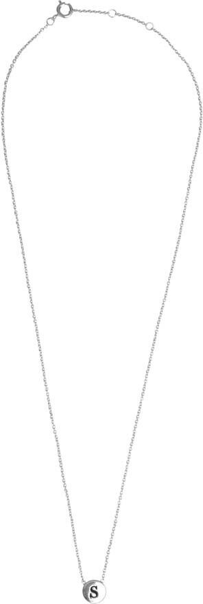 ALLTHELUCKINTHEWORLD Collier CHARACTER NECKLACE LETTER SILV en argent - large