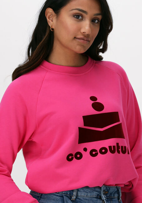 Roze CO'COUTURE Sweater CLUB FLOC SWEAT - large