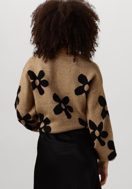 YDENCE Pull KNITTED SWEATER DAISIE en beige - large